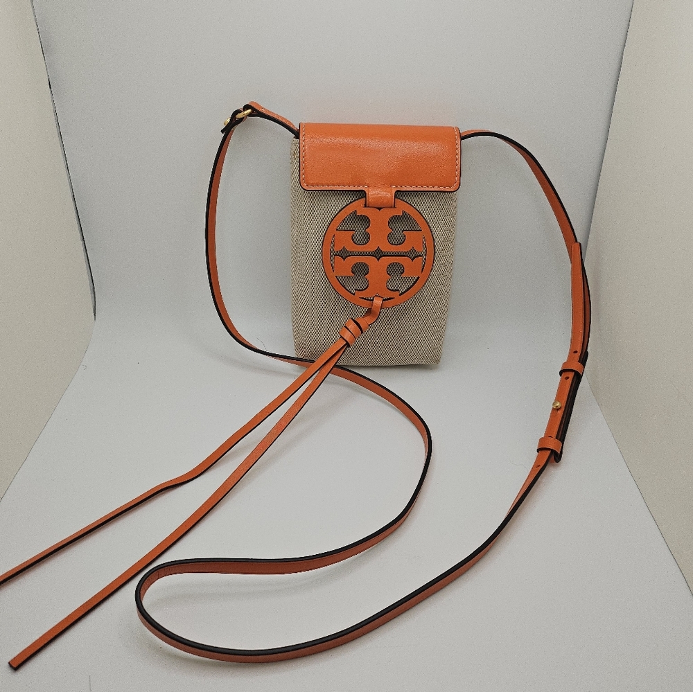 TORY BURCHLeather Trim Canvas Crossbody Bag - Picture 5 of 11